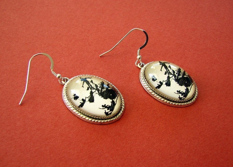 PETER PAN Earrings Silhouette Jewelry image 2