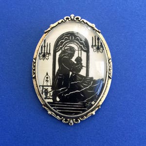 BEAUTY and the BEAST Brooch Silhouette Jewelry image 1