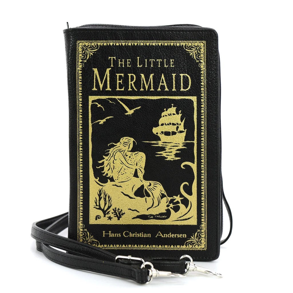 The LITTLE MERMAID Book Clutch Crossbody Handbag