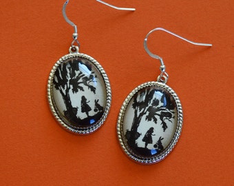 ALICE IN WONDERLAND Earrings - Silhouette Jewelry