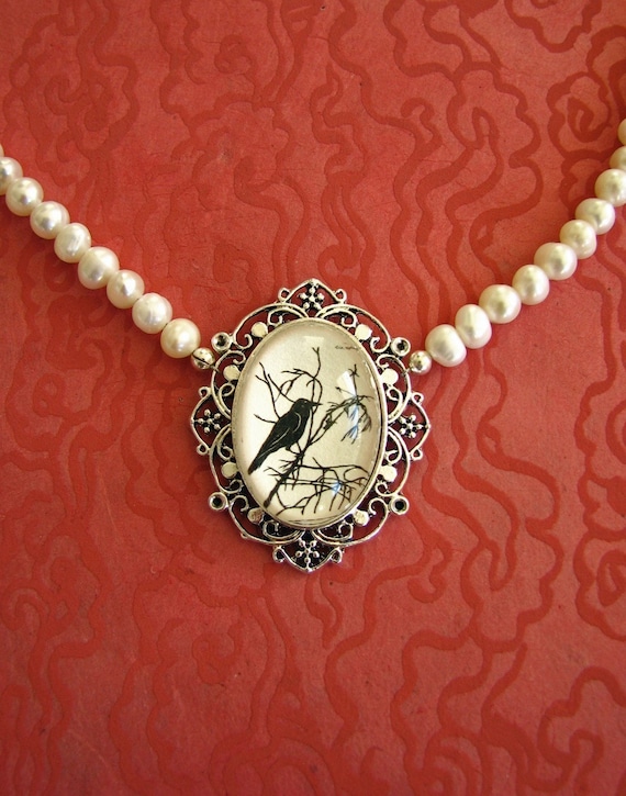 FOR the LOVE of CROWS Choker Necklace Silhouette Jewelry Etsy