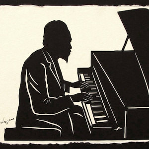 THELONIOUS MONK Papercut - Hand-Cut Silhouette