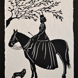 THE EQUESTRIENNE Papercut - Hand-Cut Silhouette