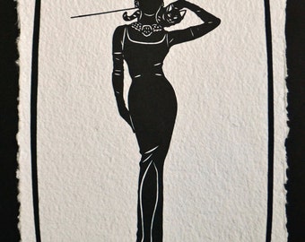 BREAKFAST AT TIFFANY'S Papercut - Hand-Cut Silhouette