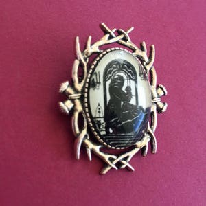BEAUTY and the Beast Brooch Silhouette Jewelry image 2