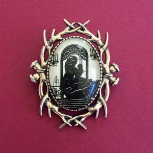 BEAUTY and the Beast Brooch Silhouette Jewelry image 1