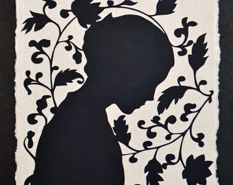 JANE EYRE Papercut - Hand-Cut Silhouette