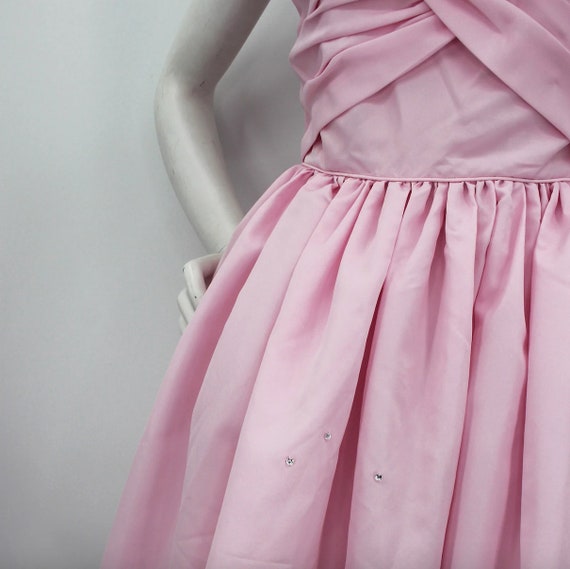 Vintage 1980s Pink Taffeta Over Skirt