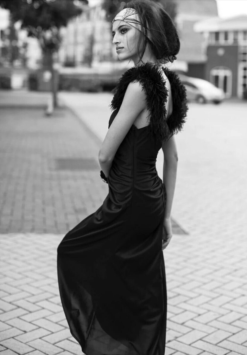 90s Feather Dress - Etsy Australia