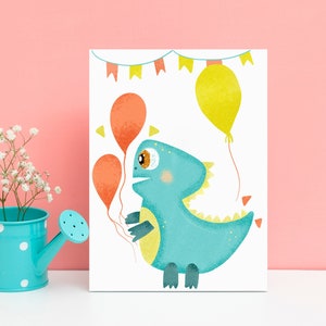 Invitación para fiesta de dinosaurios, invitación impresa para cumpleaños de T-rex, paquete de 12 invitaciones para niños, paquete múltiple de tarjetas de invitaciones de tiranosaurio