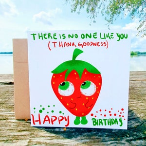 Nadie más como tú Cumpleaños, Eres increíble tarjeta, Eres especial y única, Tarjetas para novio, esposo, esposa o novia, Postal divertida