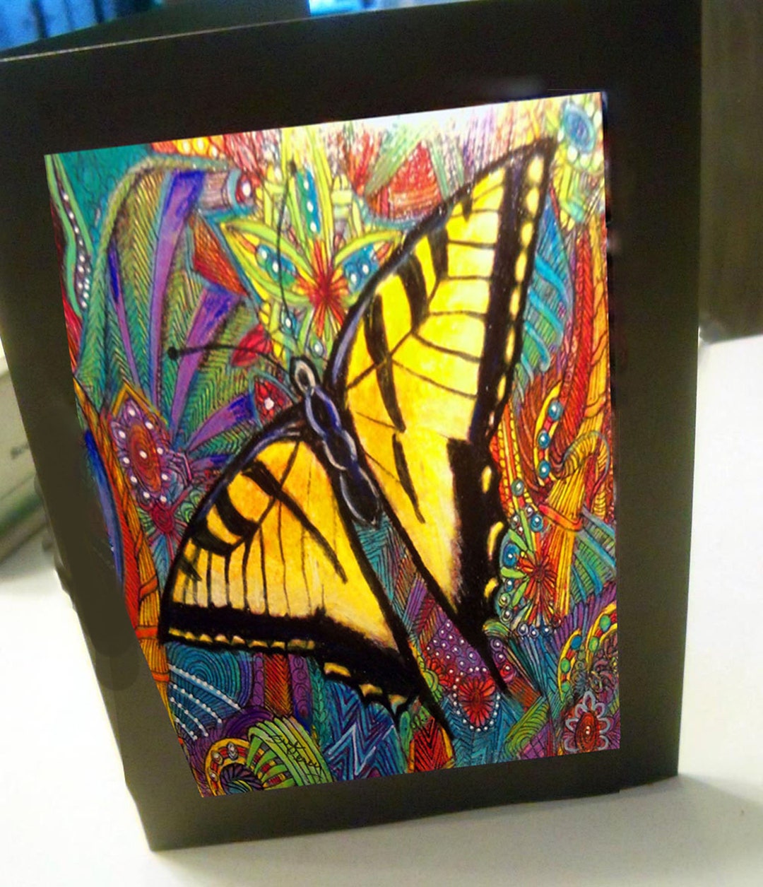 Greeting Card Swallowtail Butterfly Blank Card - Etsy