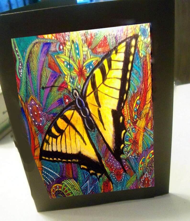 Greeting Card Swallowtail Butterfly Blank Card - Etsy