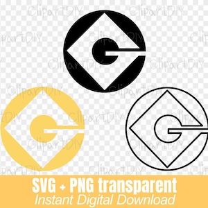 Minions Gru Logo SVG | Minions SVG | Minions PNG | Minions L'ascension de Gru png