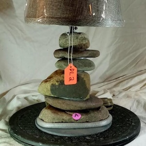 Handmade Rock Lamp - Desk #2