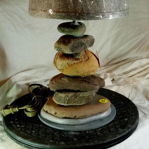 Handmade Rock Lamp - Desk #3