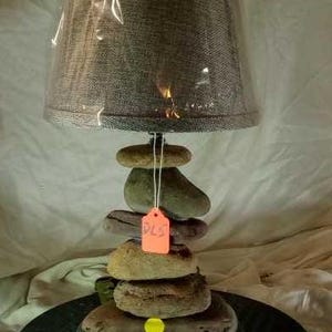 Handmade Rock Lamp - Desk #5