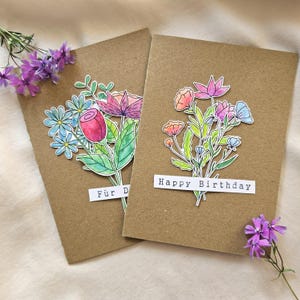 Klappkarte Blumen Set Glückwunschkarten