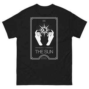 Zwart Tarot T-shirt ''The Sun''