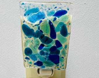 Fusing-Glas Nachtlicht, Tropisches Wasser