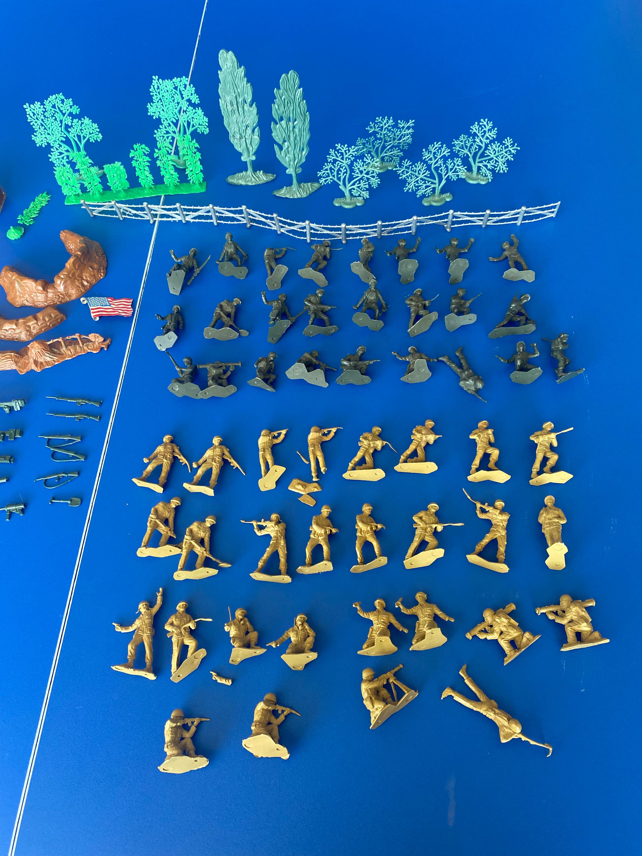 Vintage 1960 Marx WWII Battleground Playset - Etsy