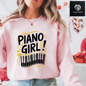 Piano Sweatshirt, Pianist Musician Tee, Piano Player Gift, Music Lover Hoodie Crewneck