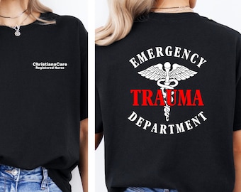 Camiseta personalizada para el Departamento de Emergencias, Regalo para Enfermeras Recién Graduadas, Enfermera de Urgencias
