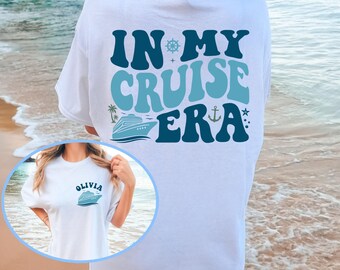 Personalized In My Cruise Era Shirt, Family Cruise Shirt, Custom Vacation Shirt, Summer Vacation Shirt, Custom Summer Trip, Girls Trip Shirt