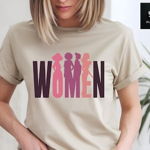 Women Silhouette Shirt, Women&#39;s Day Gift, Empower Women, International Women&#39;s Day Apparel, March 8 IWD, Women&#39;s Day Shirt, March 8 Shirt
