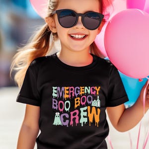 Camiseta de emergencia Boo Boo Crew, camiseta de enfermera de urgencias de Halloween, regalo espeluznante