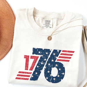 Comfort Colors® America 1776 Shirt, 4th of July Shirt, Independence Day Apparel, Fourth of July T-Shirt, Celebrate America, USA Born in 1776