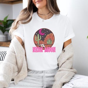 Neon Moon T-Shirt, Summer Shirt, Country Music Festival Shirt, Country Concert Tee, Desert Shirts, 90S Country Tee, Gift Neon Moon Shirt