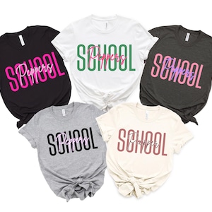 Camiseta de mascota personalizada, camiseta escolar personalizada, camiseta con el logotipo de la escuela, camiseta de mascota del equipo, camisetas de equipo a juego, camiseta de espíritu escolar, regalo para