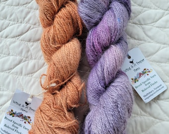 Destash - 2 skeins Wing & A Prayer Farm Taconic Twist Sport Weight Yarn