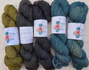 Local Worsted Weight Yarn hand dyed by me!!