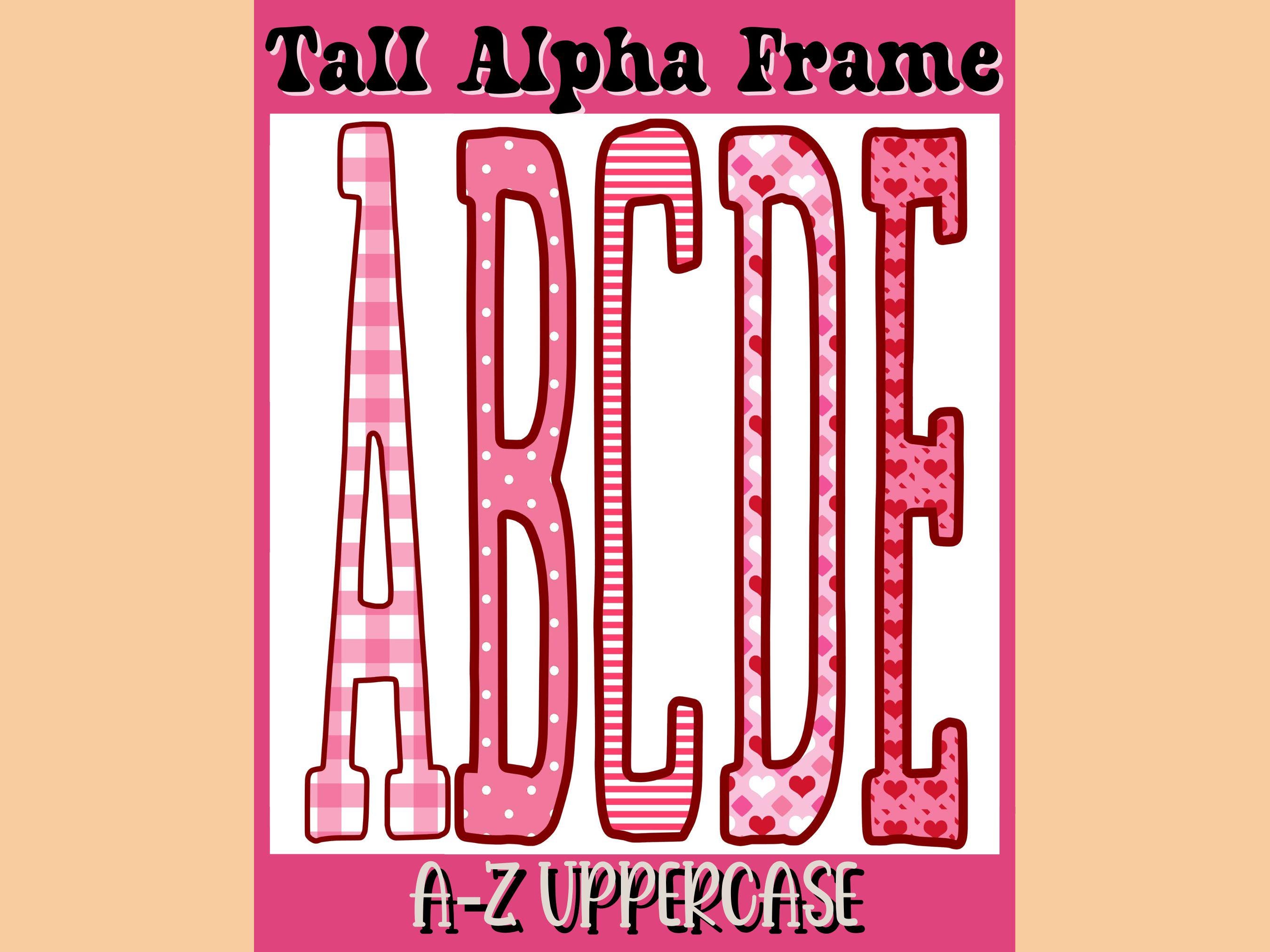 Canva Alphabet Frame,canva Letters Template,canva Letters Frame ...