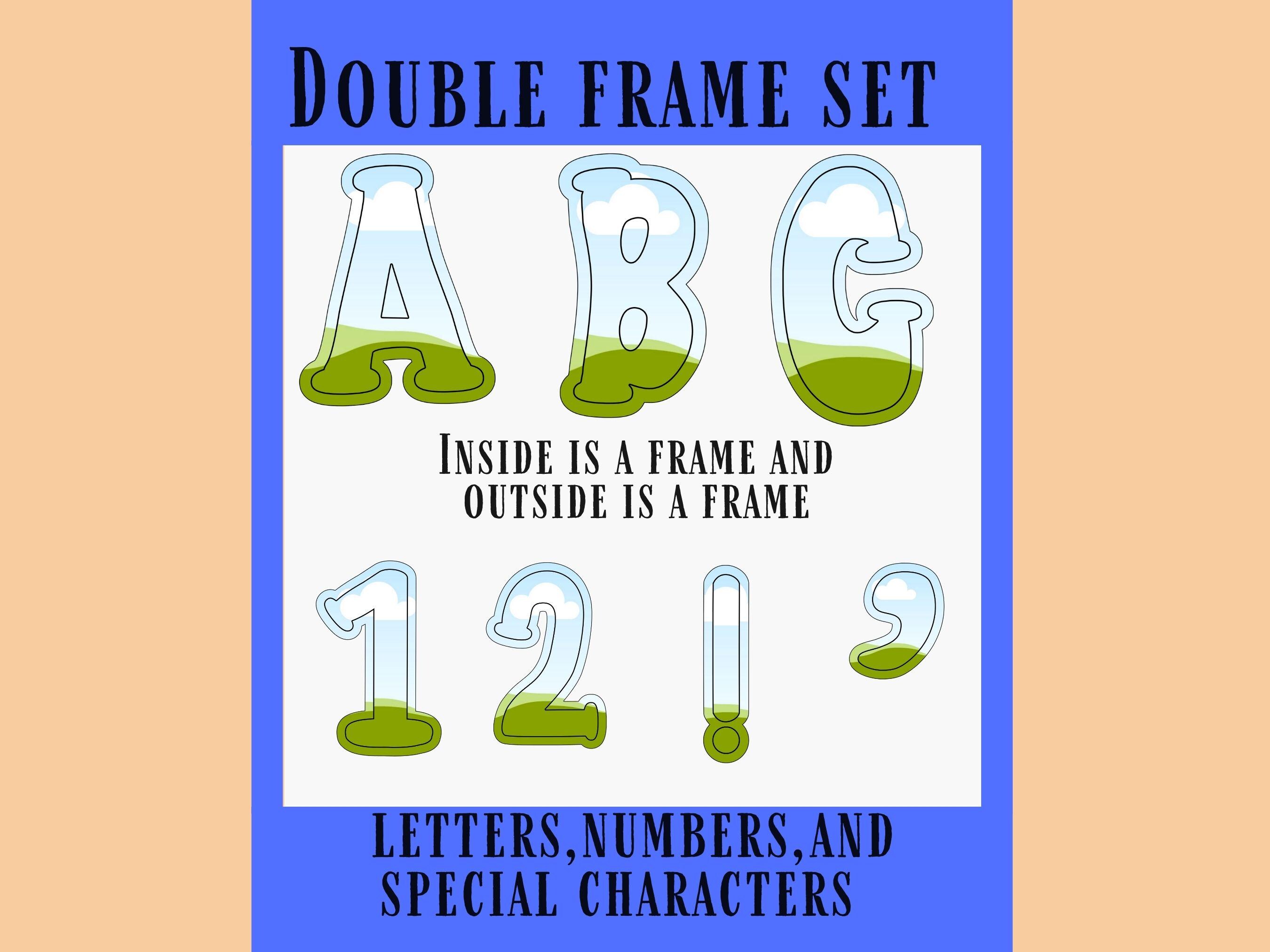 Canva Alphabet Frame,canva Letters Template,canva Letters Frame ...
