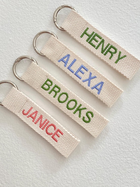 Custom Name Tag, Embroidered name tag, Personalized Luggage tag, Backpack Name Tag, School Name Tag, Diaper Bag Tag, Lunch Box Tag