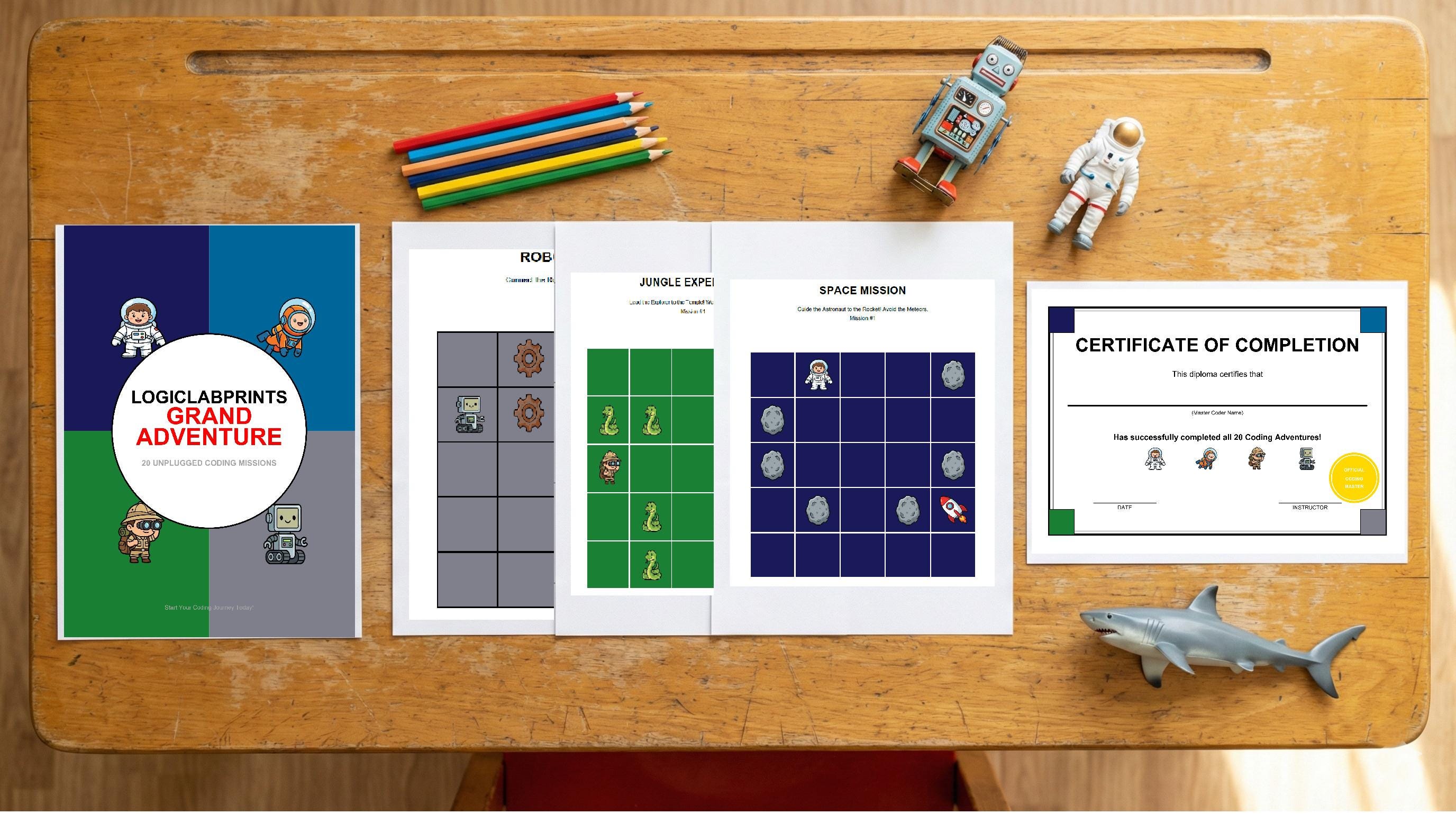Unplugged Coding for Kids PDF | Printable STEM Activity | Logic Puzzles ...
