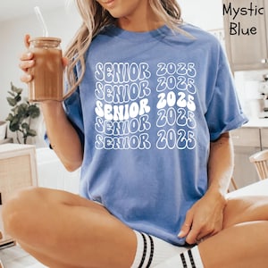 Senior Class of 2025 Shirt, Senior 2025 Shirt, Comfort Colors® Retro Senior Shirt, Senior Class Gift, Graduation Gift, High School Graduate