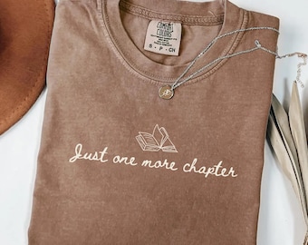 Comfort Colors Book Lover Shirt, Just One More Chapter Shirt, Book Shirts, Reading Book Shirt, Reading  Shirt, Reader Shirt, Bookishshirt
