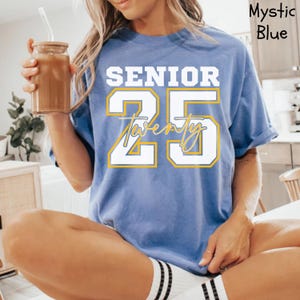 Senior Class of 2025 Shirt, Senior 2025 Shirt, Comfort Colors® Retro Senior Shirt, Senior Class Gift, Graduation Gift, High School Graduate