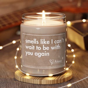 Miss You Gifts Long Distance Gift For Boyfriend Funny Candle Long Distance Couple Gift Birthday Gift for Her Valentines Day Friendship Gift