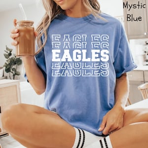 Custom Mascot Shirt, Comfort Colors Team Shirt, Custom Team Shirt, Team Mascot Shirt, School Tee, School Spirit Shirt, Game Day School Shirt