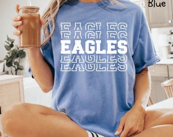Custom Mascot Shirt, Comfort Colors Team Shirt, Custom Team Shirt, Team Mascot Shirt, School Tee, School Spirit Shirt, Game Day School Shirt