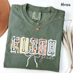 Comfort Colors Fifth Grade Teacher Shirt, Teacher Appreciation Gift