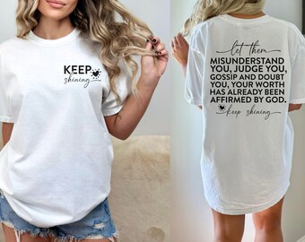 Let Them Comfort Colors Tee, Inspirational Mental Health Shirt