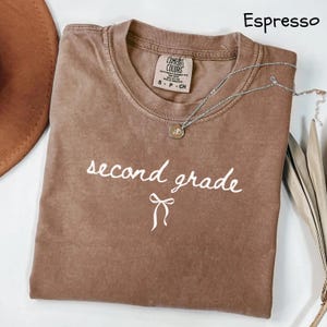 Comfort Colors Second Grade Teacher Shirt, 2nd Grade Shirt, Teacher Appreciation Gift, Elementary School Shirt New Teacher, Teaching Shirt