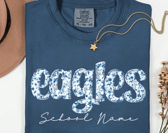 Custom Mascot Shirt, School Spirit Tee, Personalized Comfort Colors Teacher Shirt, Team Name Shirt, Game Day Shirt
