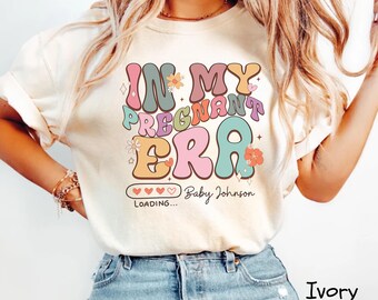 My Pregnant Era Shirt, Pregnancy Announcement Gift, New Mom Shirt